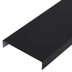 Limtræsprofil, U-profil, aluminium, sort, 100 mm, 1 meter