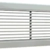 Lindab Alu-rist, 300 x 100 mm, med faste lige lameller