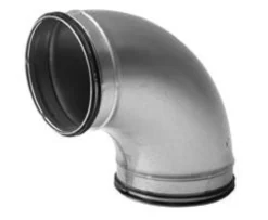 Lindab bøjning BU 6390 presset, 90gr, 63mm, galvaniseret stål