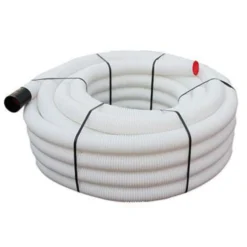Lindab indomo flexslange LFPE63, 50m, Ø63mm, hvid