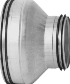 Lindab reduktion kort centrisk RCU 160X80 nippel/nippel