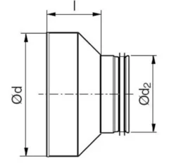 Lindab reduktion RCFU, 100-63 MF/NP
