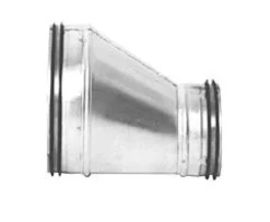 Lindab reduktion RLU 400-315 mm, excentrisk, 152 mm længde, galvaniseret stål