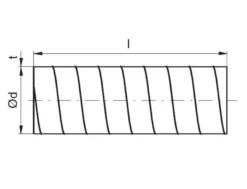 Lindab rør SR, 355 x 3000 mm