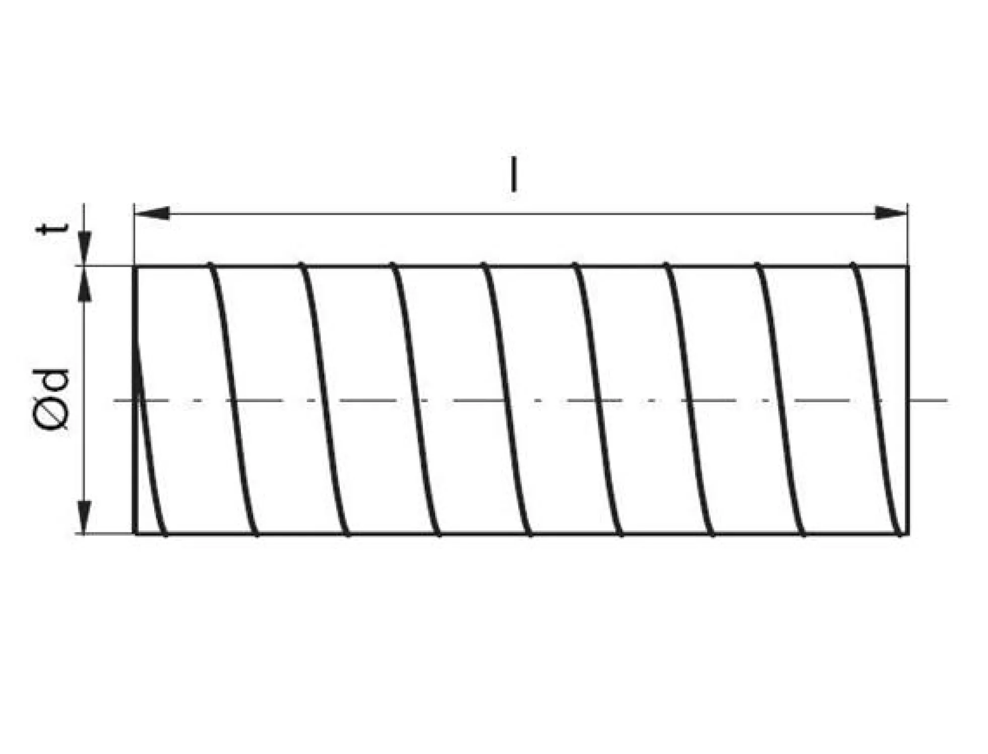 Lindab rør SR, 355 x 3000 mm