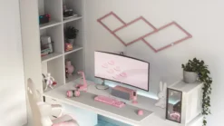 Lines Skin, mat pink, 9 stk. - Nanoleaf