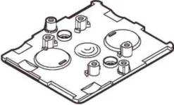 LK CLIC'LINE® - enkelt bundplade - hvid