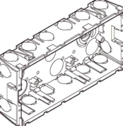 LK CLIC'LINE® - kanaldåse - 3 modul