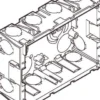 LK CLIC'LINE® - kanaldåse - 2 modul