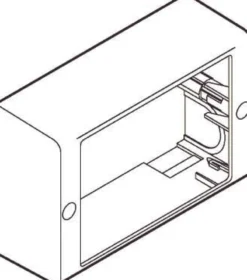 LK CLIC'LINE® - monteringsbox dobbelt - hvid