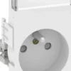 LK CLIC'LINE® - stikkontakt 2-pol med pind-jord - hvid