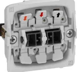 LK FUGA® – Afbryder 1-polet med sløjfeklemme, 1 modul