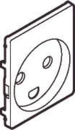 LK FUGA®, Afdækning til IHC Wireless trådløs stikkontakt med jord, 1½ modul – Lauritz Knudsen