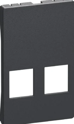 LK FUGA® – Afdækning til keystone dataudtag med plads til to konnektorer, 1½ modul