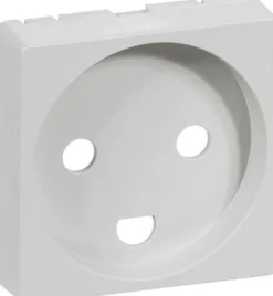 LK FUGA® – Afdækning til stikkontakt med jord (gammel type med dyb krave), 1 modul