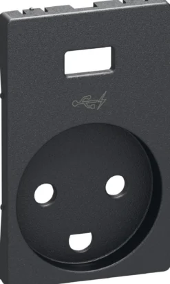 LK FUGA® – Afdækning til stikkontakt med jord og USB-lader, 1½ modul