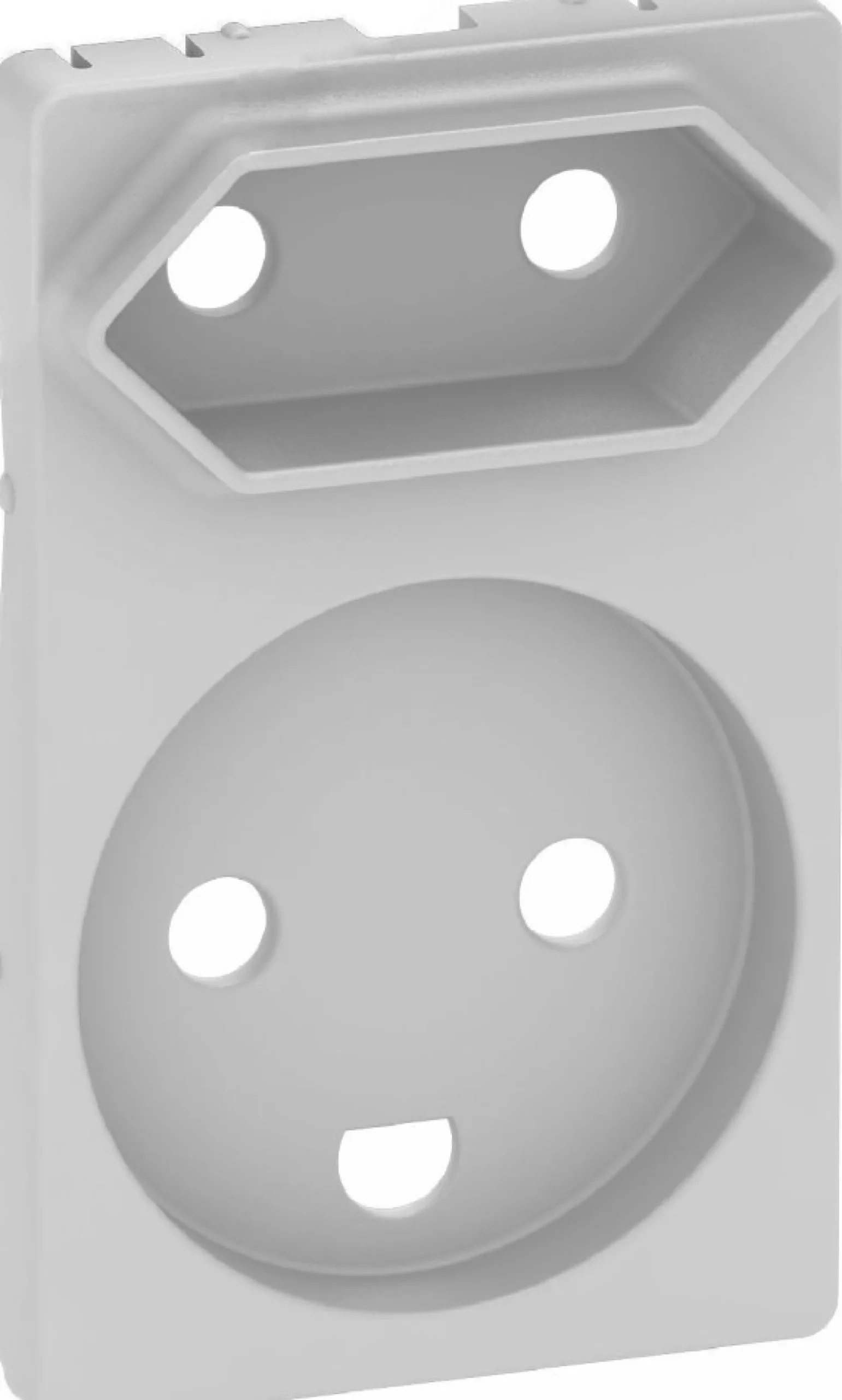 LK FUGA® – Afdækning til stikkontakt med jord og Europlug udtag, 1½ modul