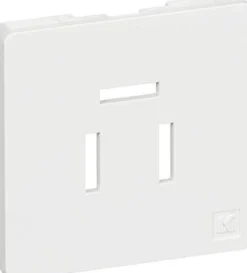LK FUGA® – Afdækning til telefonudtag med DK 3-pol stik, 1 modul
