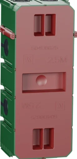 LK FUGA® – AIR indmuringsdåse (lufttæt), 2½ modul, grøn