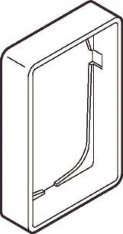 LK FUGA® – Baseline 50 forhøjet ramme (21 mm dyb), 1½ modul