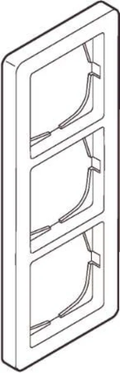 LK FUGA® – Baseline 63 ramme, 3 modul