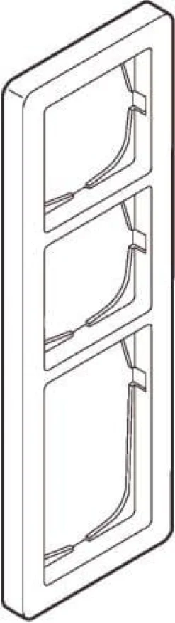 LK FUGA® – Baseline 63 ramme, 3½ modul