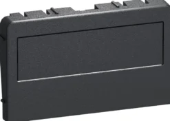 LK FUGA® – Blænddæksel med vendbart tekstfelt til 1½ modul Design eller Slim design ramme, ½ modul