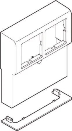 LK FUGA® – Dæksel til Softline vandret panelunderlag (reservedel), 2 modul
