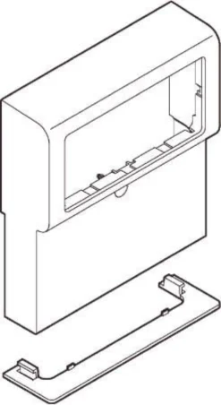 LK FUGA® – Dæksel til Softline vandret panelunderlag uden midtersprosse (reservedel), 1x2 modul