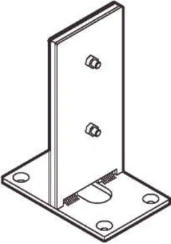 LK FUGA® – Gulvstativ for 2 stk. Baseline panelunderlag (ryg mod ryg)