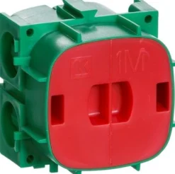 LK FUGA® – Indmuringsdåse med ekstra dybde (49 mm), 1 modul, grøn