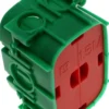 LK FUGA® – Indmuringsdåse med ekstra dybde (49 mm), 1½ modul, grøn