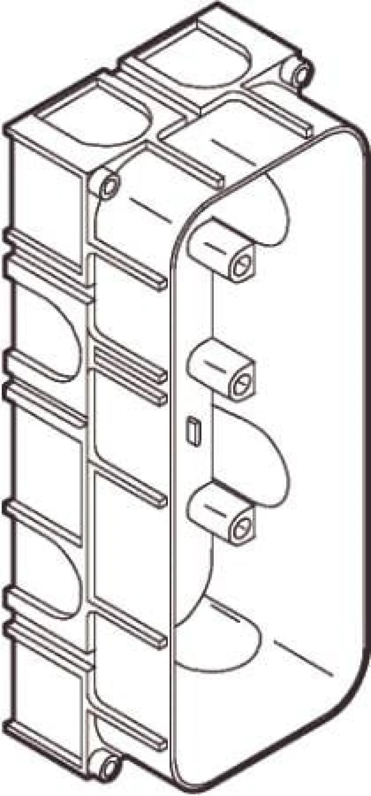 LK FUGA® – Indmuringsdåse, 2½ modul, grøn