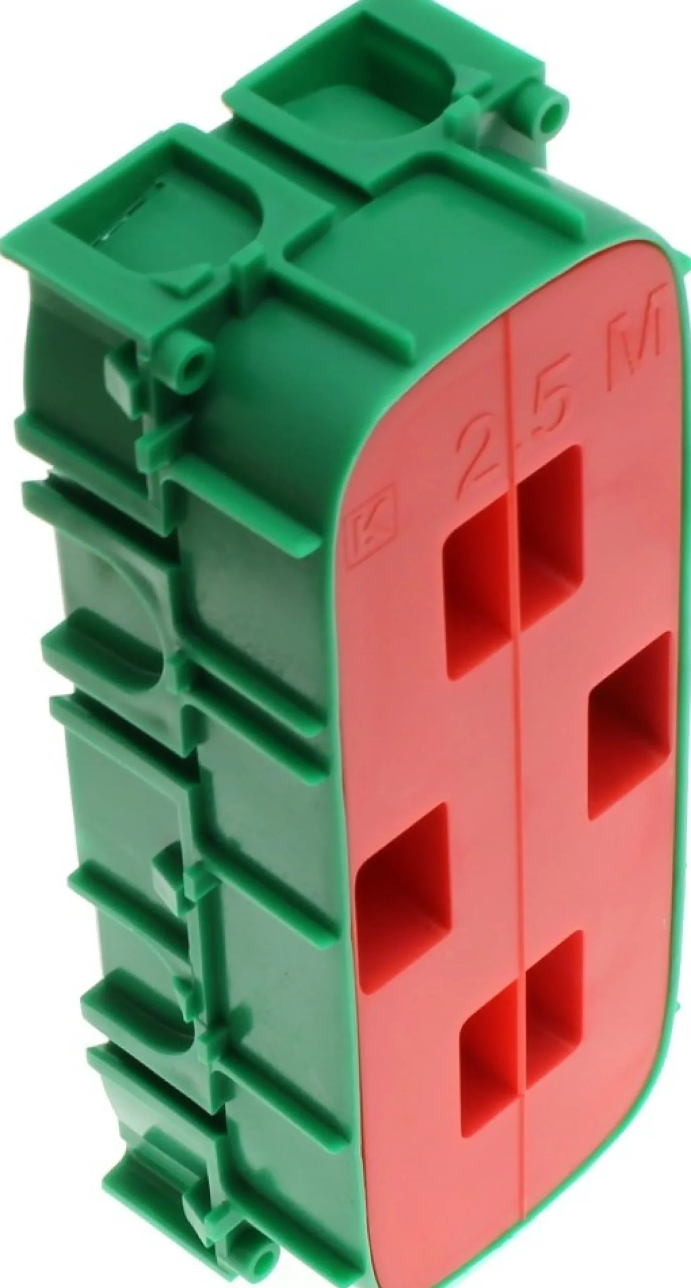 LK FUGA® – Indmuringsdåse, 2½ modul, grøn