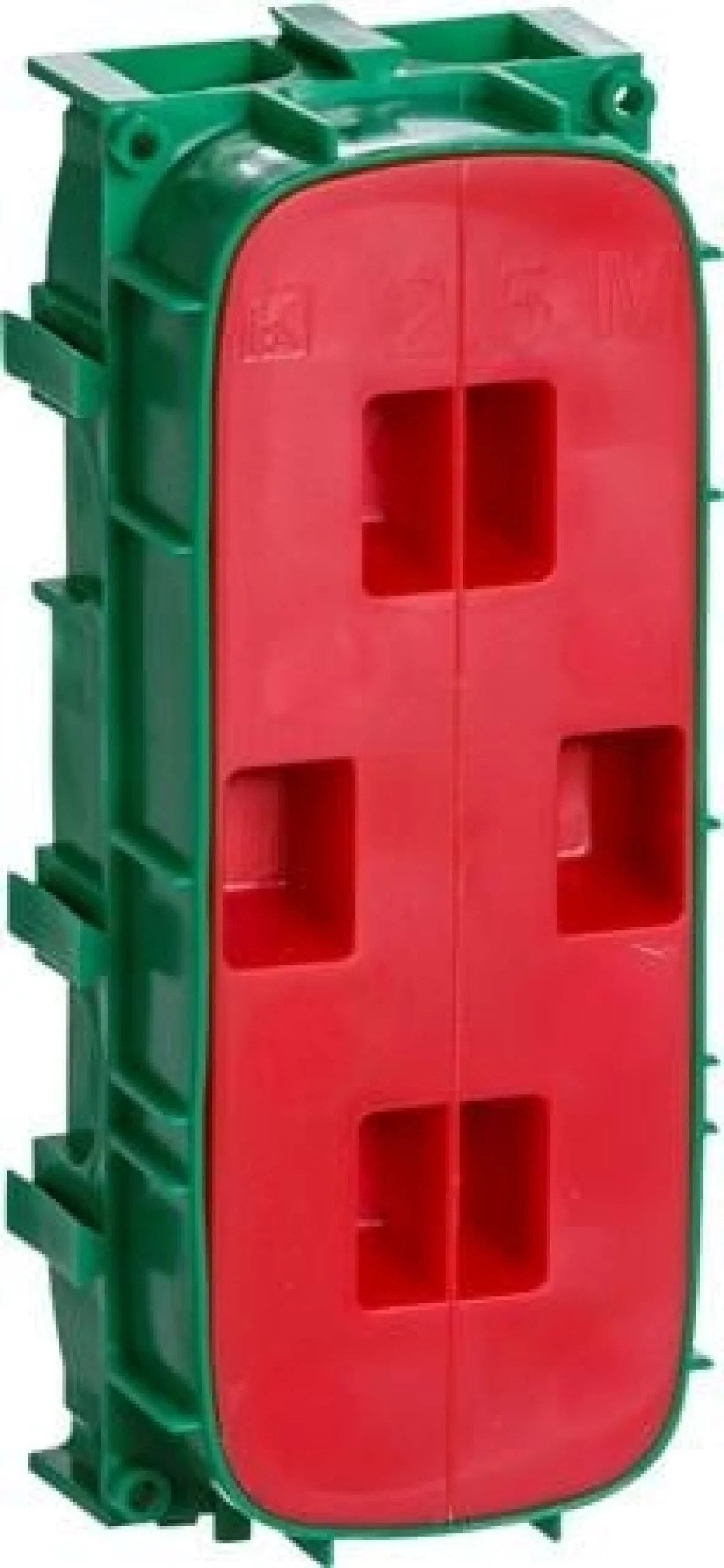 LK FUGA® – Indmuringsdåse, 2½ modul, grøn