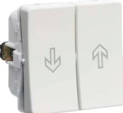 LK FUGA® – Jalousi trykknapper med gensidig spærring (til gardin- eller markise styring), 1 modul