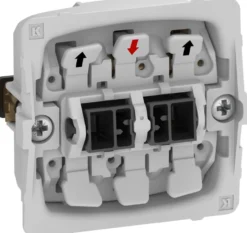LK FUGA® – Krone afbryder (dobbelt 1-polet afb.), 1 modul