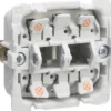 LK FUGA®, Lampeholder for 2 stk. 16A halvmodul lamper, 1 modul – Lauritz Knudsen