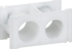 LK FUGA® & LK OPUS® 66/74, Afstandsstykke til brug mellem indstøbningsdåser, hvid – Lauritz Knudsen