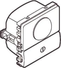 LK FUGA® – PIR 10A bevægelsessensor med 90° dækningsvinkel, 230Vac / 50Hz, 1 modul