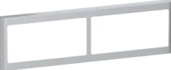 LK FUGA® – Soft 63 vandret dobbelt design ramme uden midtersprosse, 2x2 modul