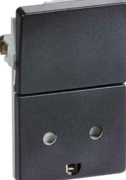 LK FUGA®, Stikkontakt med jord og 1-polet afbryder, 1½ modul – Lauritz Knudsen