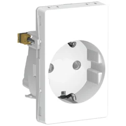 LK FUGA®, Stikkontakt med side-jord (Schuko), 1½ modul, – Lauritz Knudsen