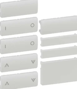 LK FUGA®, Tangenter og afdækninger til IHC Wireless 6-slutte batteritryk, 1½ modul – Lauritz Knudsen