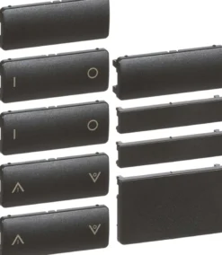 LK FUGA®, Tangenter og afdækninger til IHC Wireless 6-slutte batteritryk, 1½ modul – Lauritz Knudsen