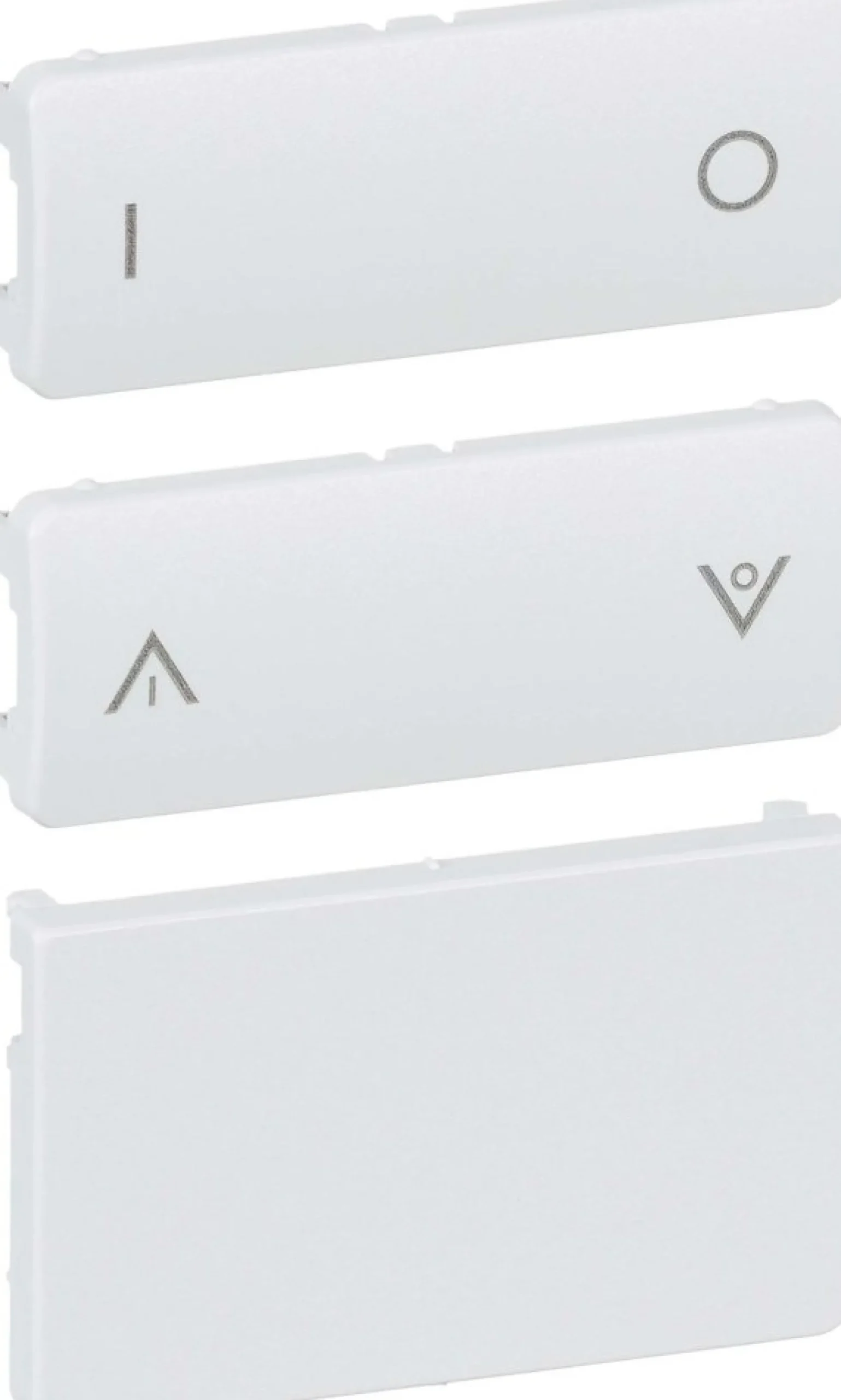 LK FUGA®, Tangenter og afdækning til IHC Wireless 2-slutte batteritryk, 1 modul – Lauritz Knudsen