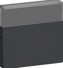 LK FUGA® – Tangent med tekstfelt til 16A 1-polet, korrespondance eller krydsnings afbryder, 1 modul