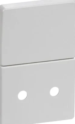 LK FUGA® – Tangent og afdækning til stikkontakt uden jord og med 1-polet afbryder, 1½ modul