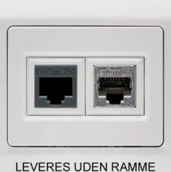 LK OPUS® 66, Dataudtag til 1-2 stk. Actassi montagerammer og konnektorer, 1 modul – Lauritz Knudsen