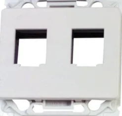 LK OPUS® 66, Dataudtag til 1-2 stk. keystone konnektorer (f.eks. Modular 8P8C/RJ45), 1 modul – Lauritz Knudsen